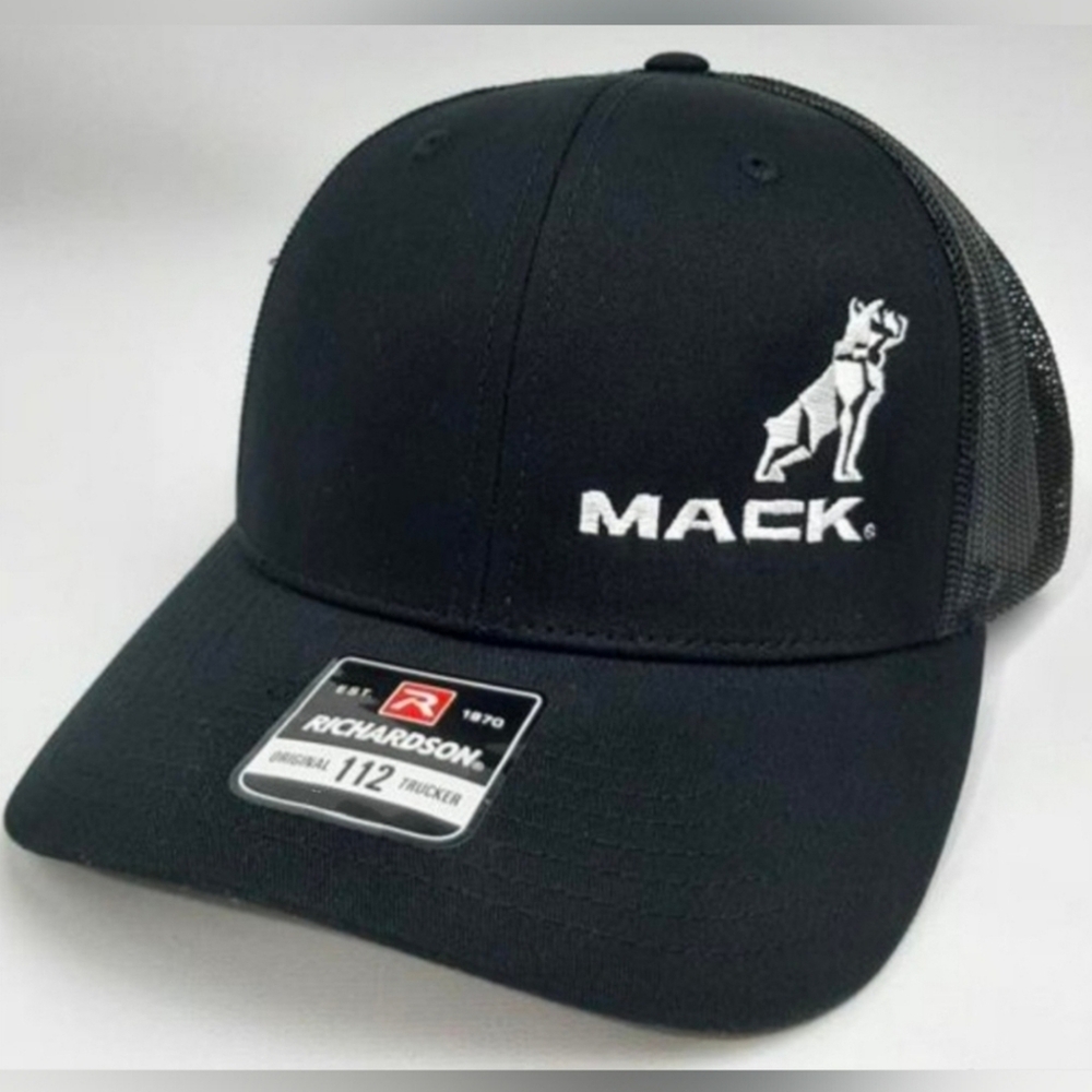 MACK Trucks Richardson 112 Trucker Embroidered Patch Mesh Snapback Cap H…